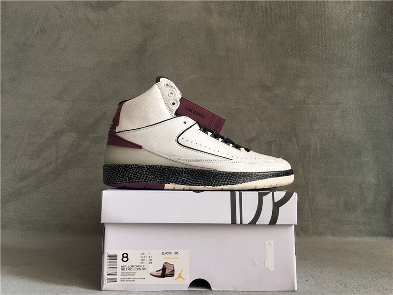 New 2022 Air Jordan 2 Retro White Black Red Shoes - Click Image to Close